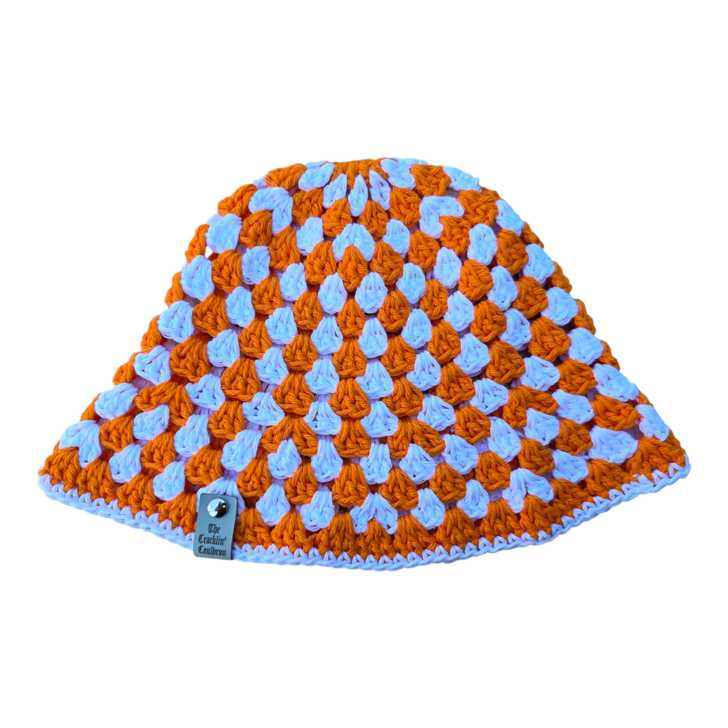 Orange & White Bucket Hat